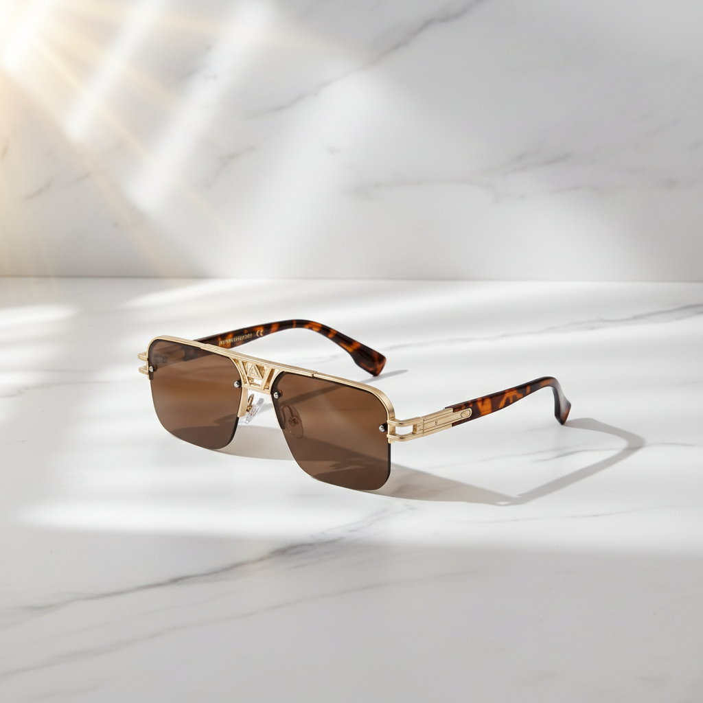 Rimless Square Sunglasses