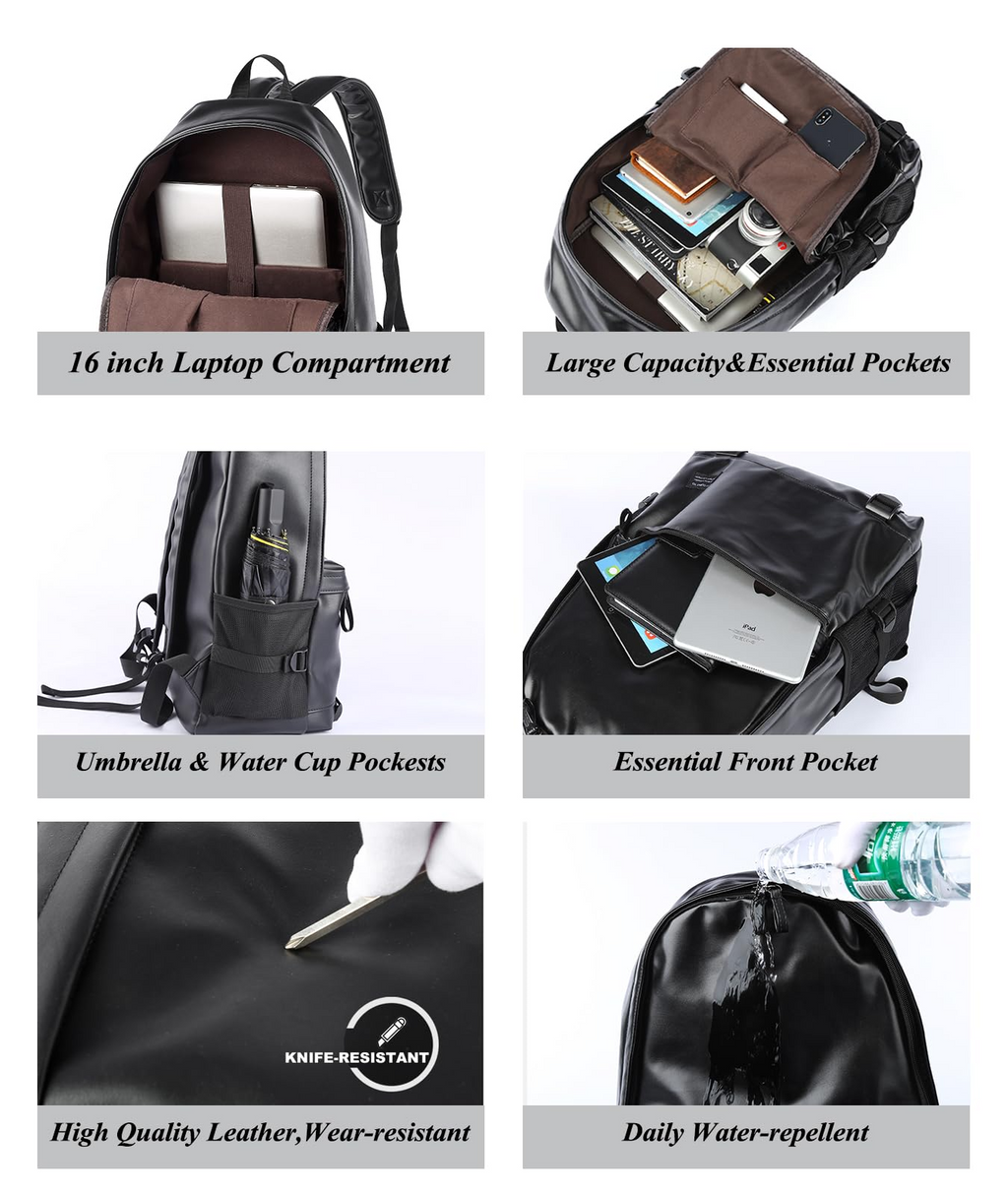 Strong Leather Backpack
