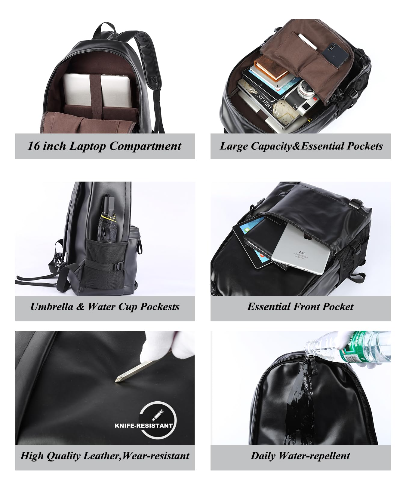 Strong Leather Backpack