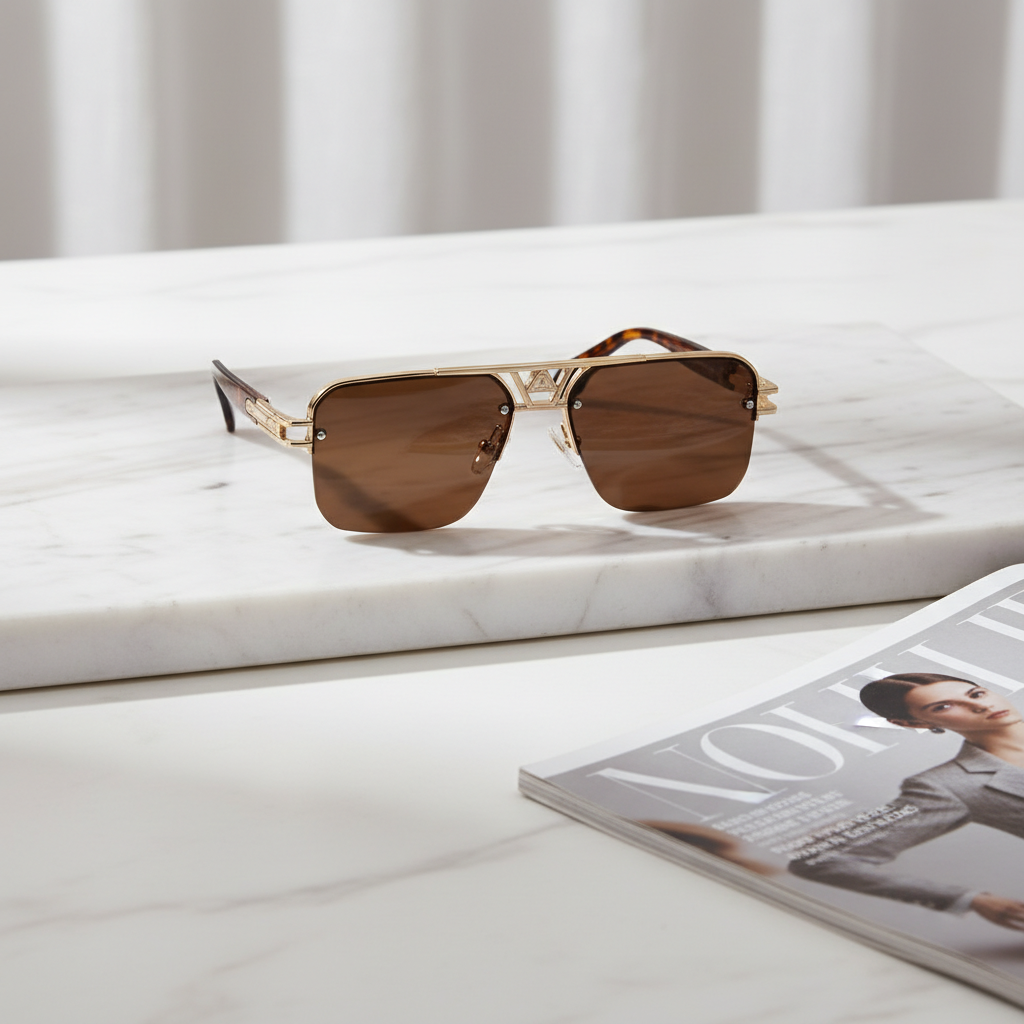 Rimless Square Sunglasses