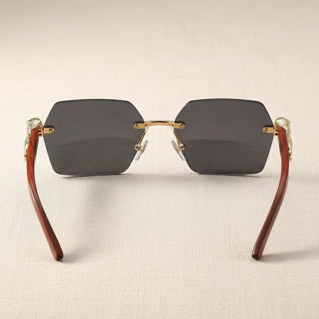 Panther King Rimless Sunglasses