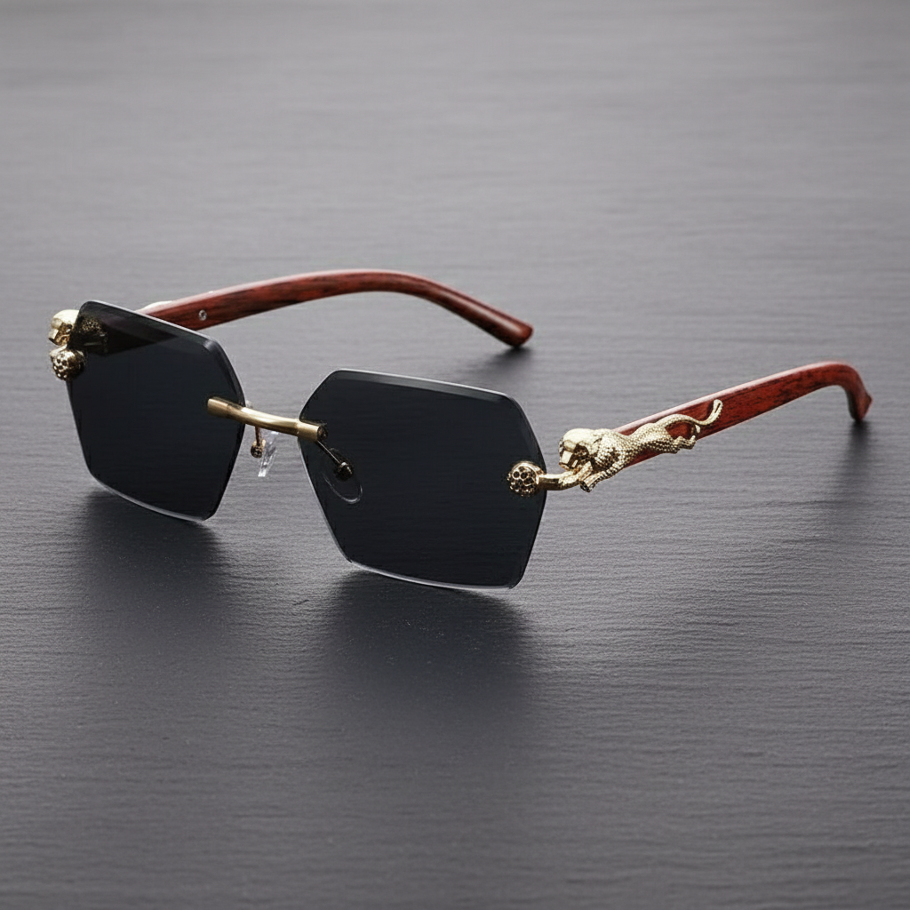 Panther King Rimless Sunglasses