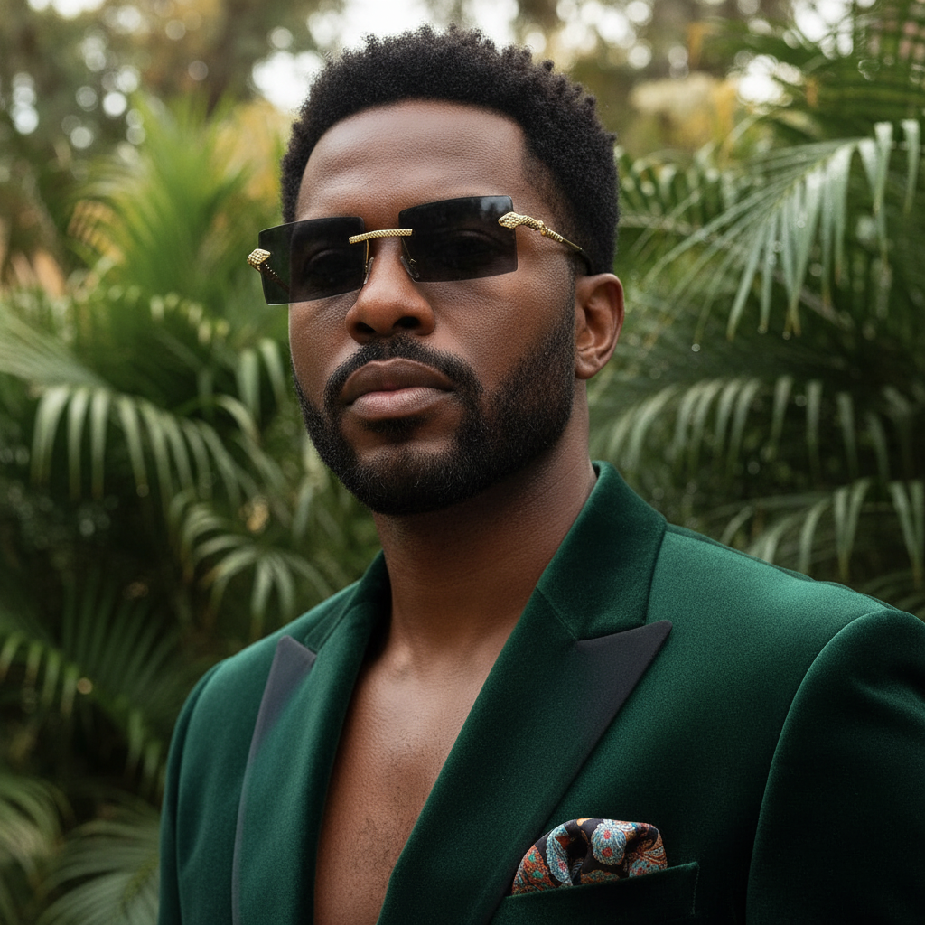 Golden Viper Rimless Sunglasses