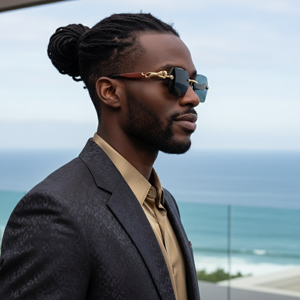 Panther King Rimless Sunglasses