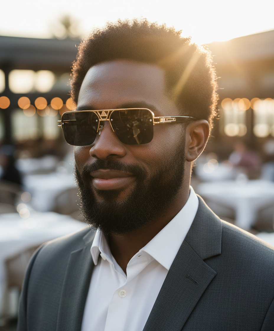 Rimless Square Sunglasses