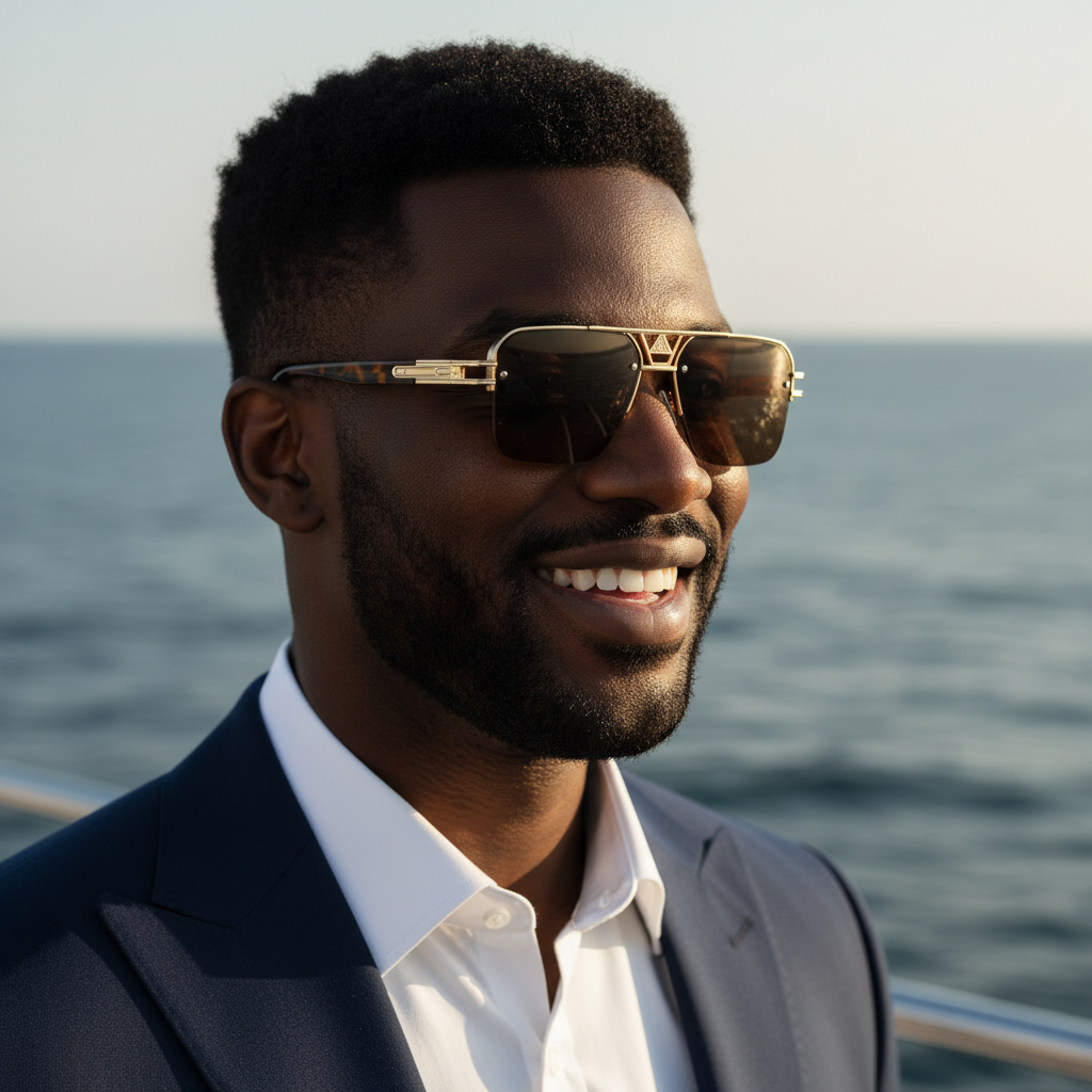 Rimless Square Sunglasses